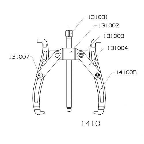 EXTRACTOR REVERSIBLE FORZA SERIE 1400 DE 2 PATAS